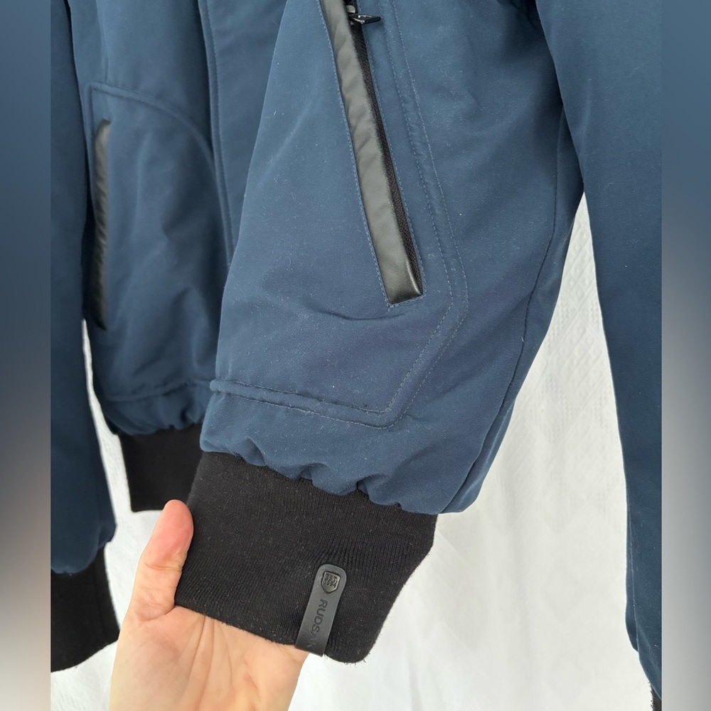RUDSAK Navy Bomber Jacket. - Picture 3 of 11